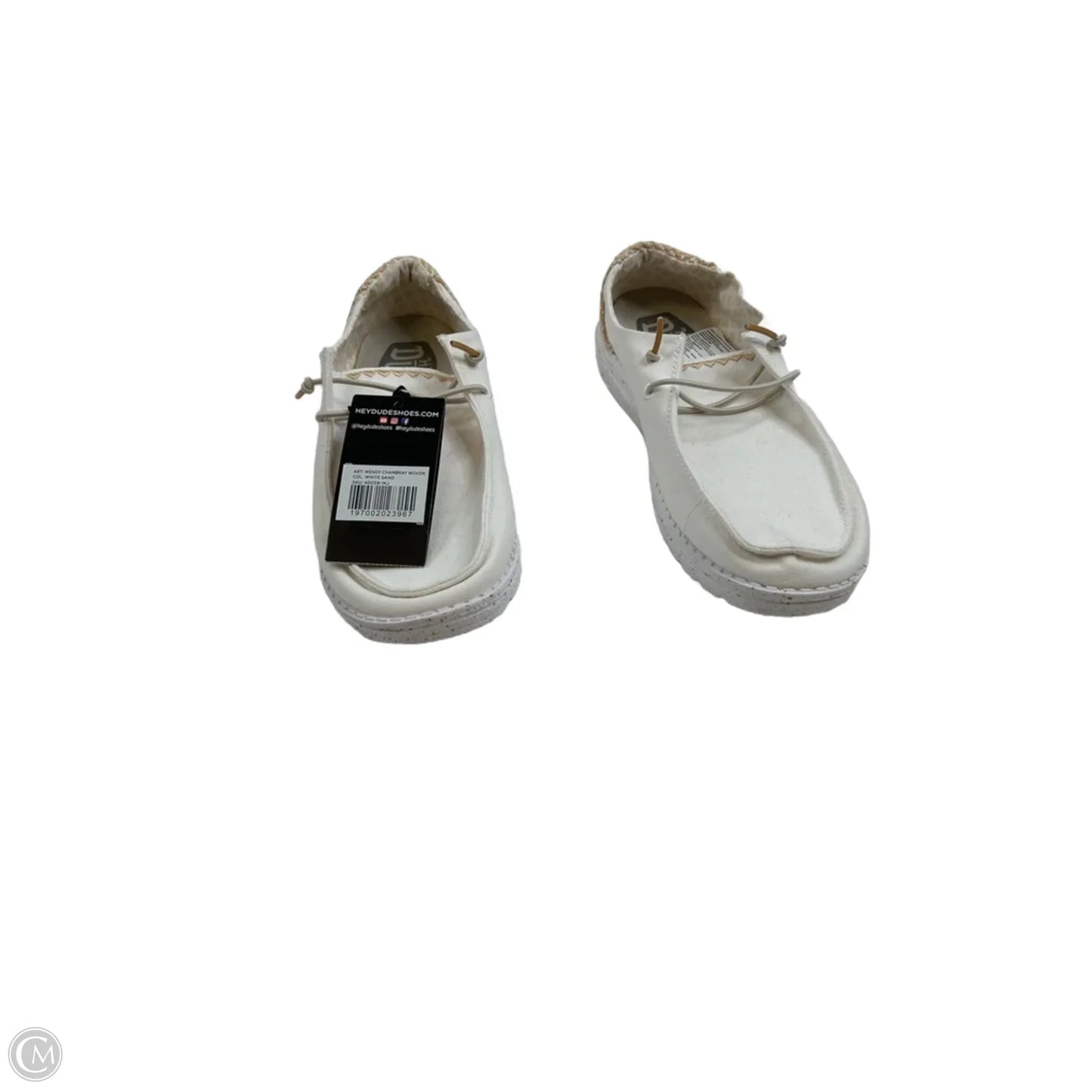 Shoes Flats By Hey Dude In Cream & Tan, Size: 9