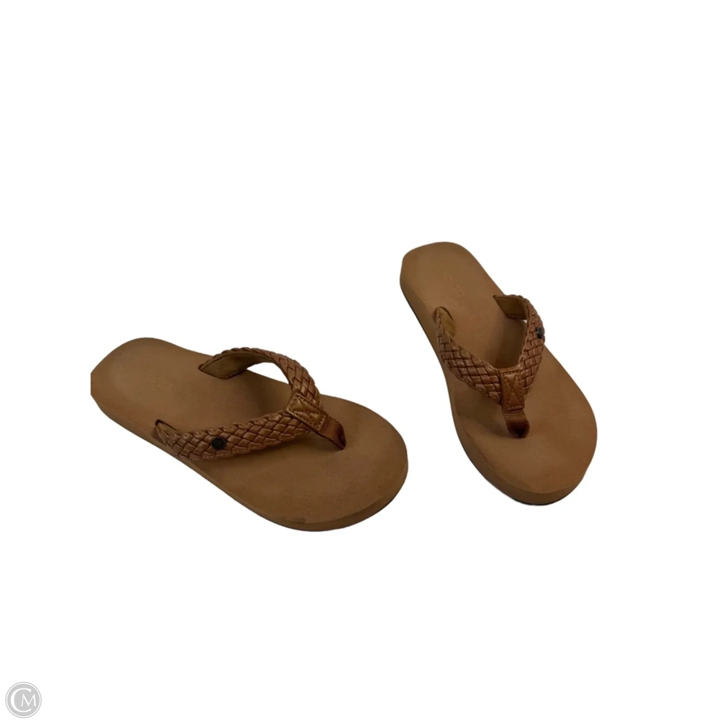 Sandals Flip Flops By Clothes Mentor In Brown, Size: 9