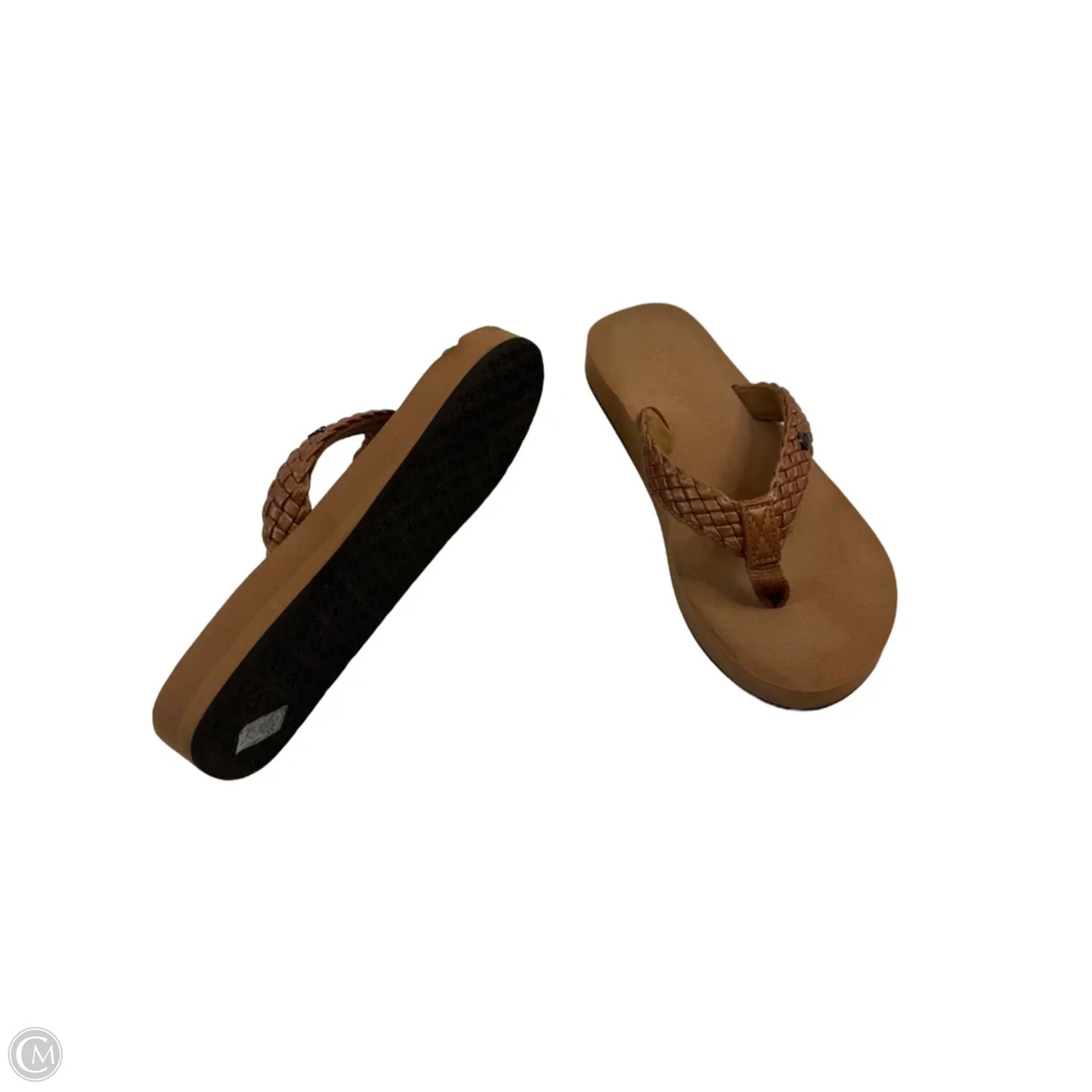 Sandals Flip Flops By Clothes Mentor In Brown, Size: 9