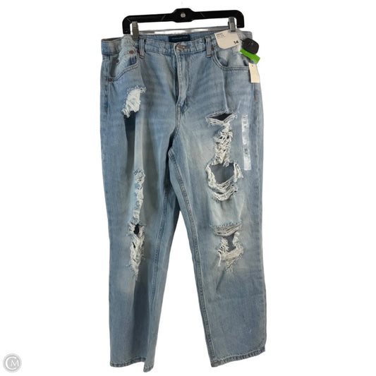 Jeans Boyfriend By Aeropostale In Blue Denim, Size: 14