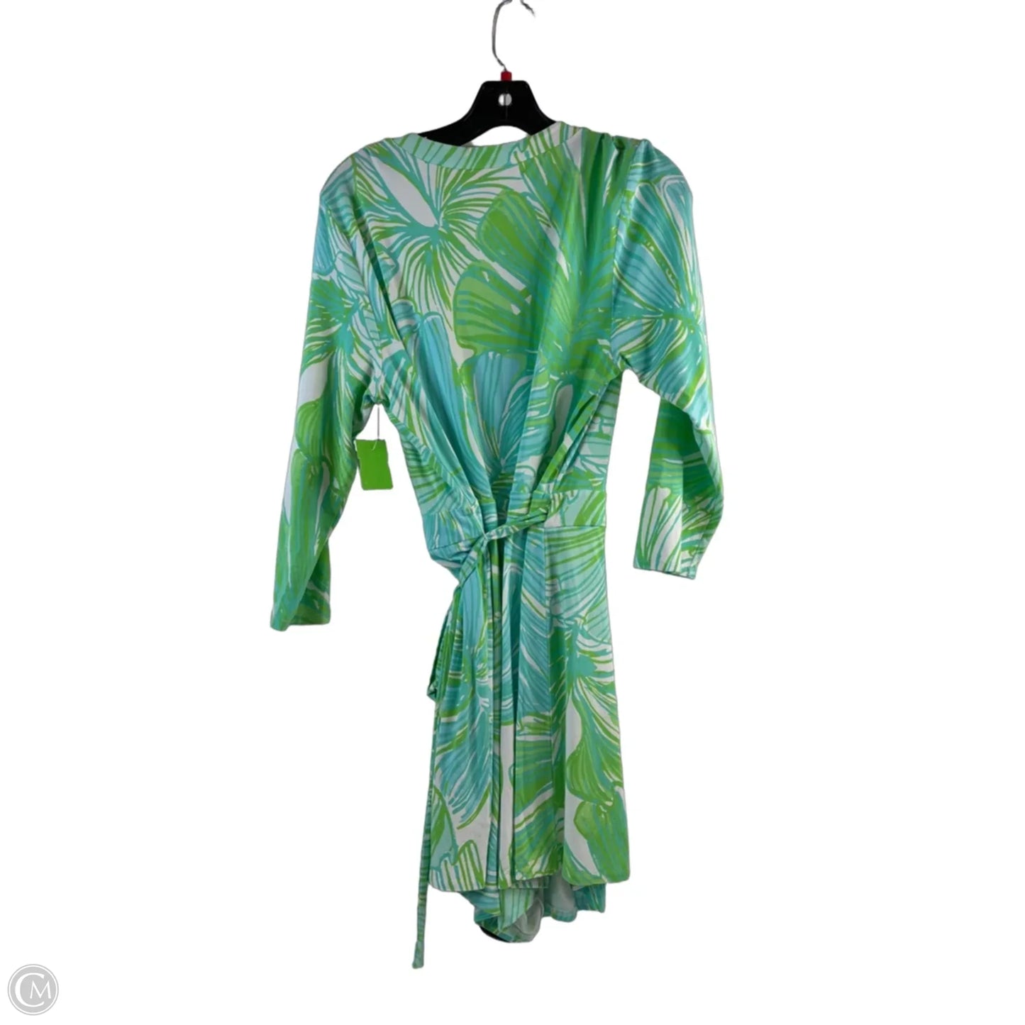 Dress Designer By Lilly Pulitzer In Green & White, Size: Xl