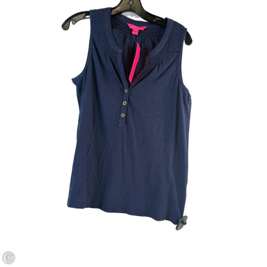 Tank Top Designer By Lilly Pulitzer In Navy, Size: M