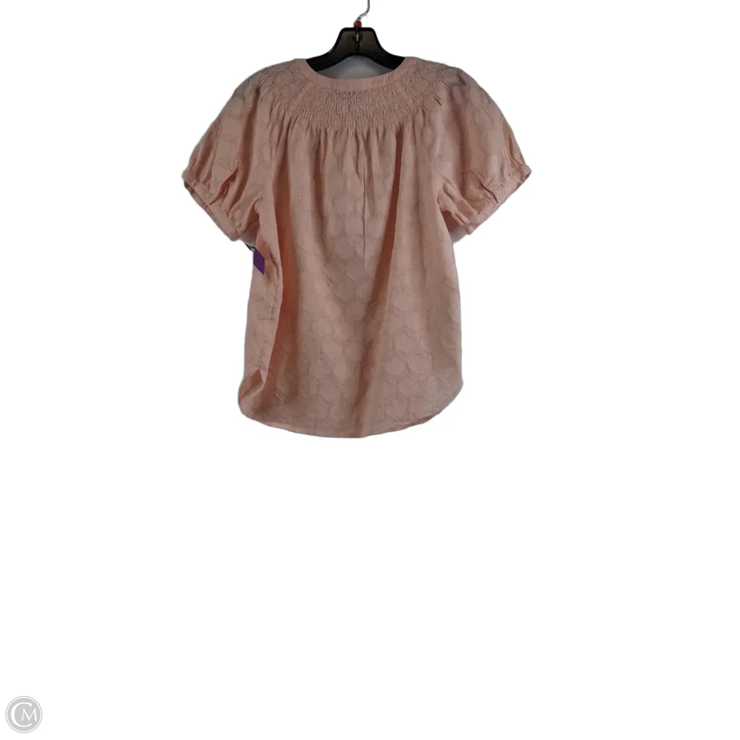 Top Short Sleeve Basic By Loft In Peach, Size: Xs