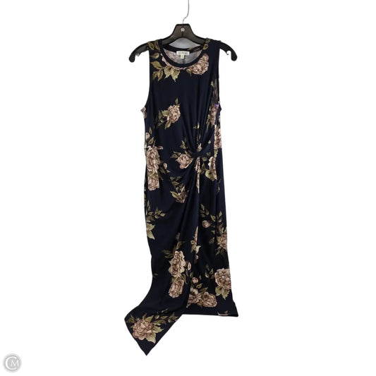 Dress Casual Maxi By Nine Britton In Blue & Brown, Size: M