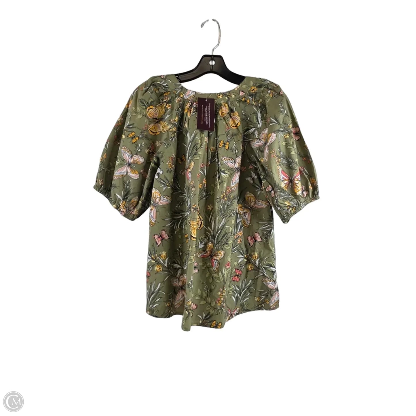 Top Short Sleeve By Clothes Mentor In Green, Size: M