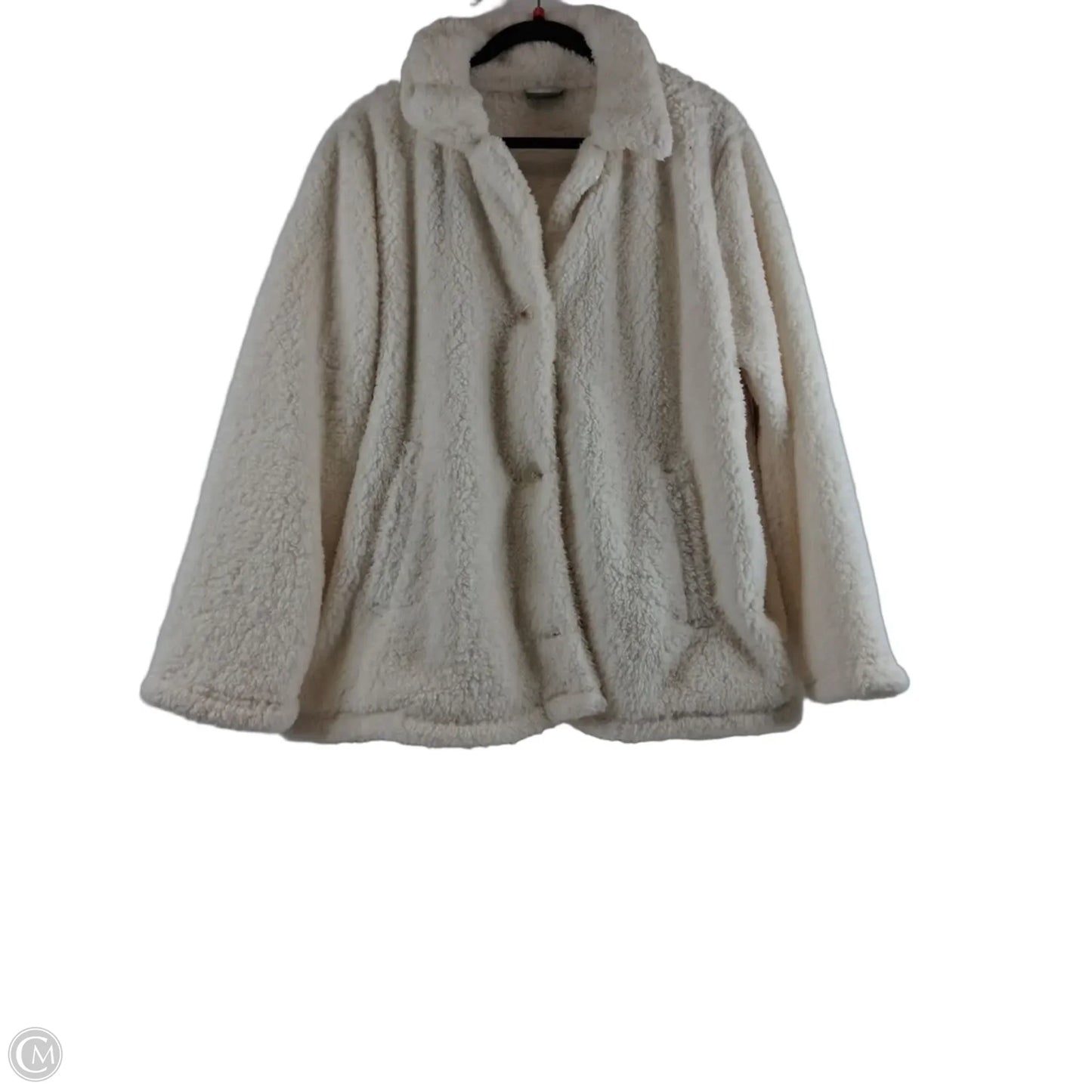 Jacket Faux Fur & Sherpa By 32 Degrees In Cream, Size: Xxl