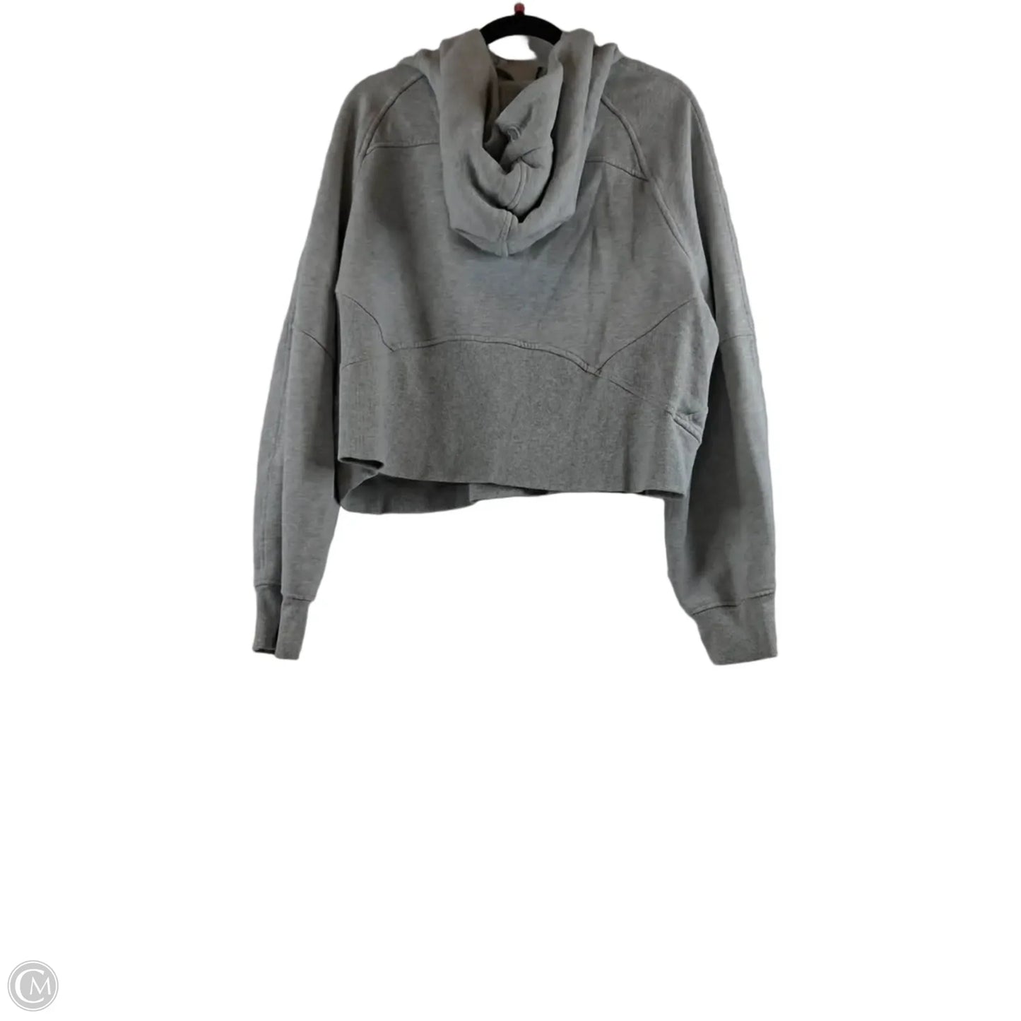 Athletic Sweatshirt Hoodie By Lululemon In Grey, Size: Xl
