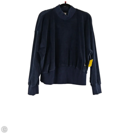 Athletic Sweatshirt Collar By Adidas In Navy, Size: Xl