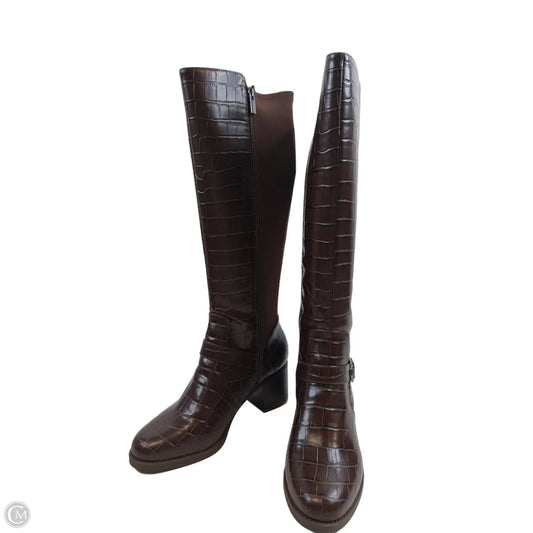 Boots Knee Heels By Vince Camuto In Brown, Size: 9.5