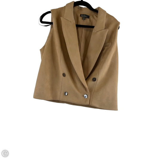 Vest Other By Nicole By Nicole Miller In Tan, Size: M