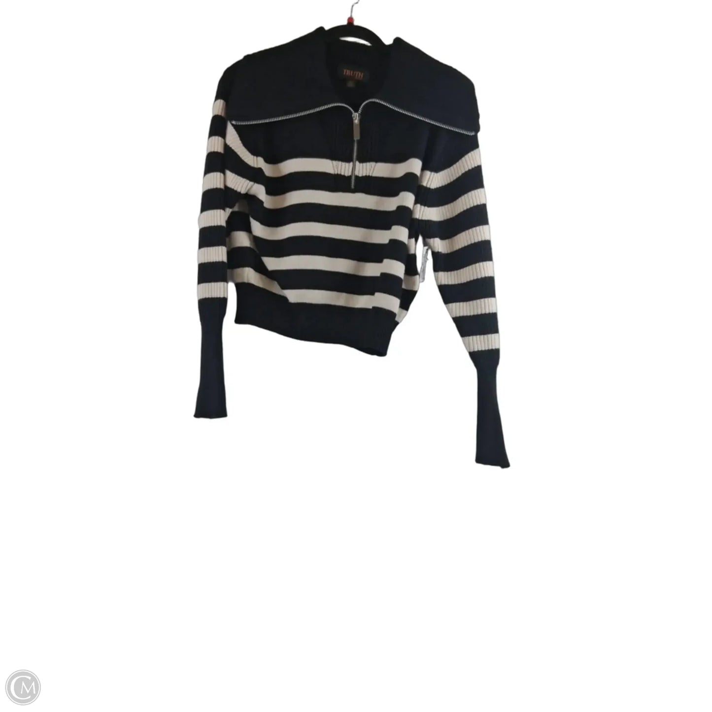 Sweater By Truth In Black & White, Size: S