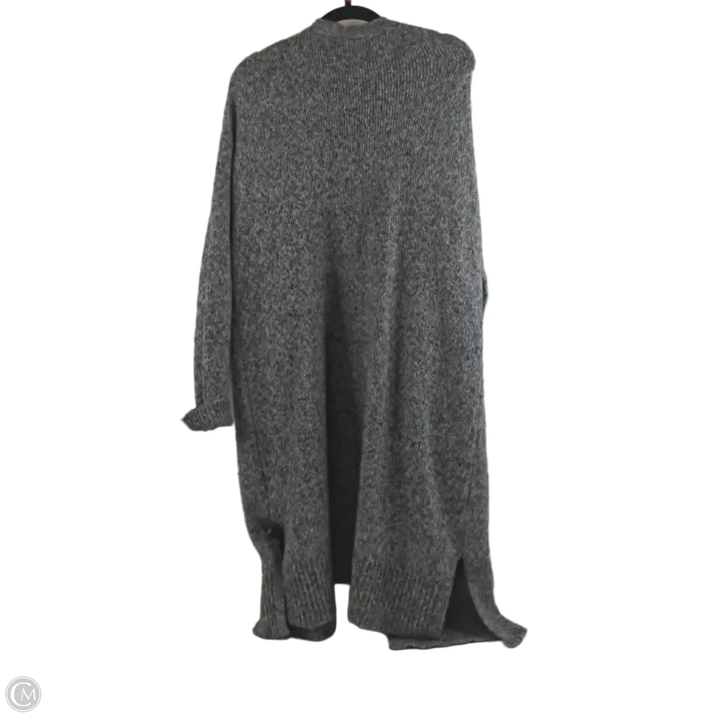 Sweater Cardigan By Old Navy In Grey & White, Size: M