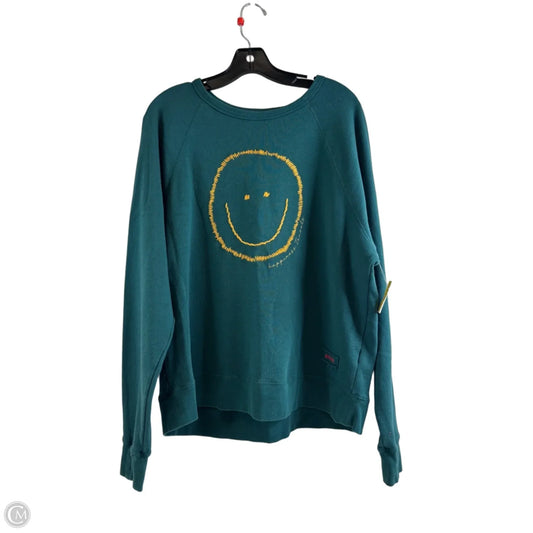 Sweatshirt Crewneck By Peace Love World In Green, Size: S