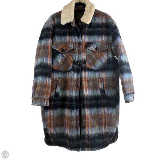 Coat Peacoat By Blanknyc In Blue & Green, Size: M