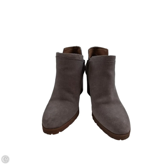 Boots Ankle Heels By Lucky Brand In Grey, Size: 7.5
