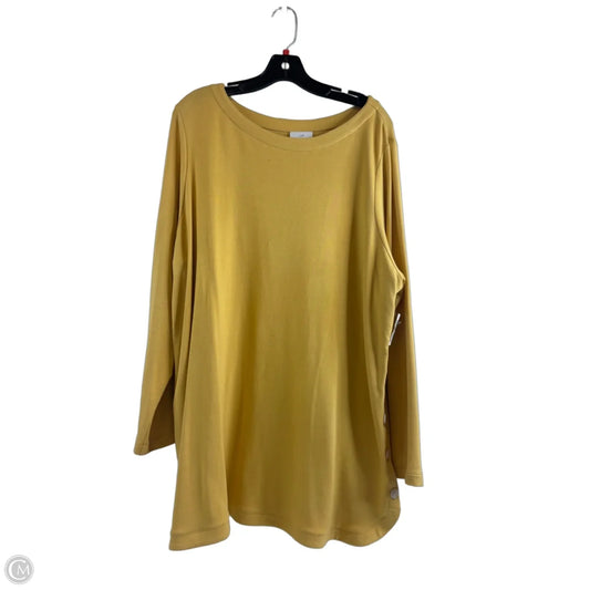 Top Long Sleeve By J. Jill In Yellow, Size: 2x