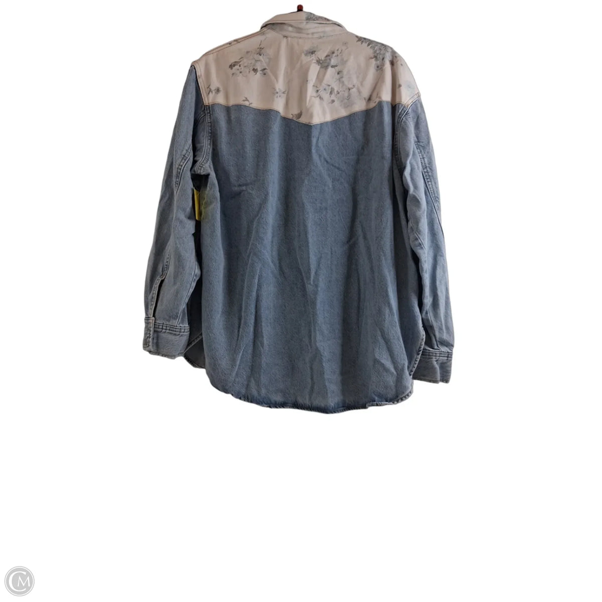 Jacket Denim By Universal Thread In Blue & Cream, Size: Xl