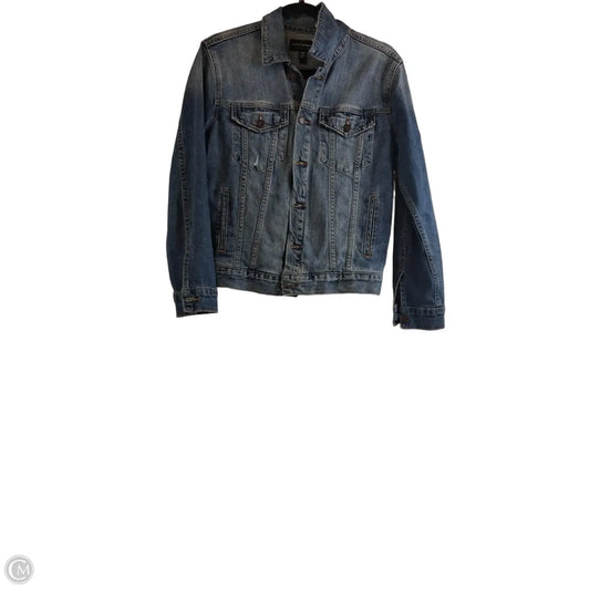 Jacket Denim By Lucky Brand In Blue, Size: M