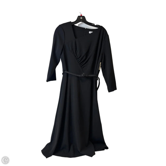 Dress Casual Midi By Calvin Klein In Black, Size: 12