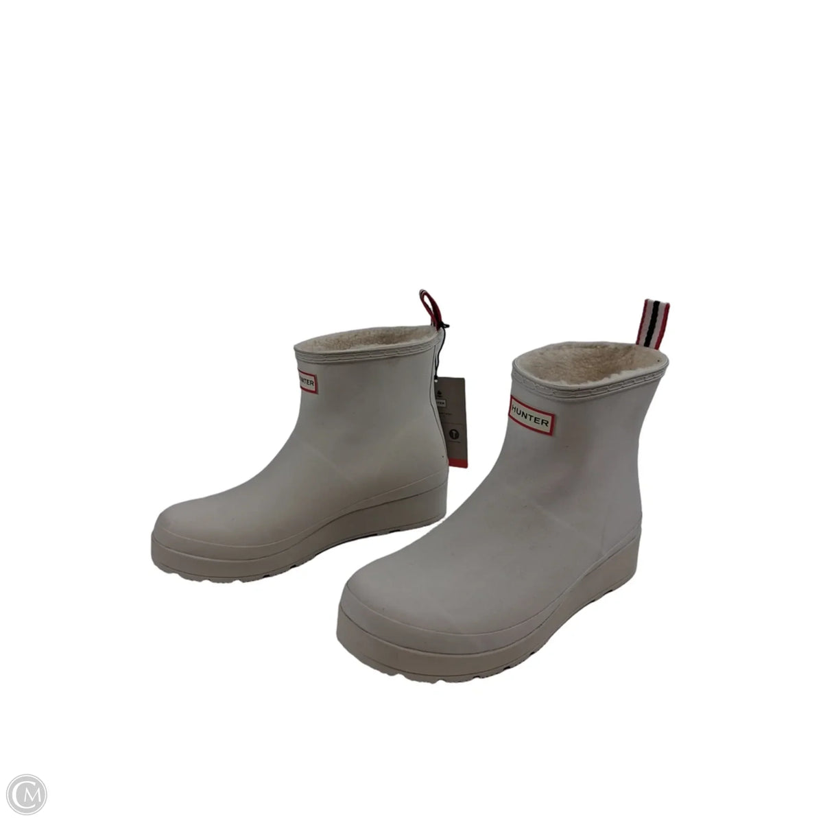 Boots Designer By Hunter In Cream, Size: 10