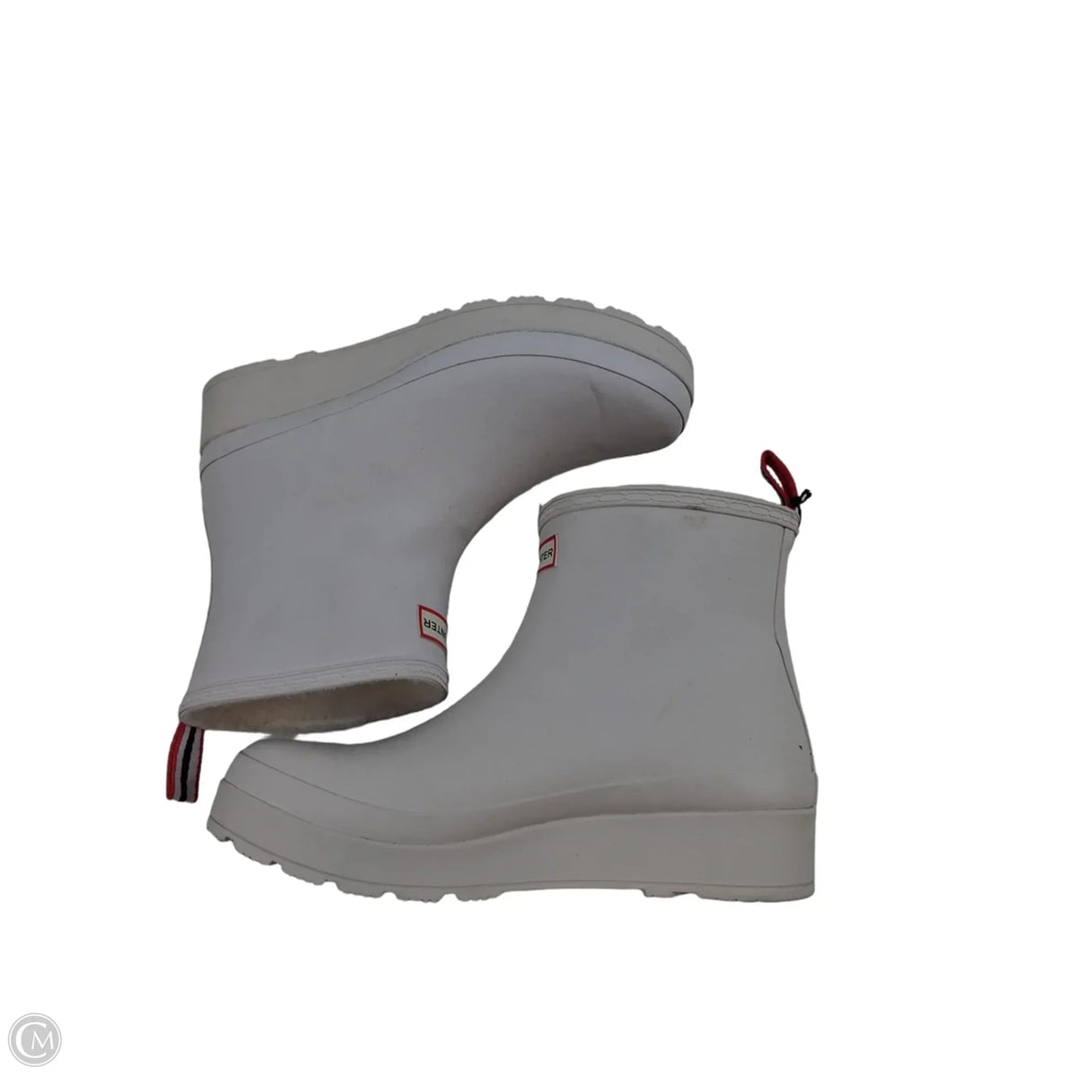 Boots Designer By Hunter In Cream, Size: 10