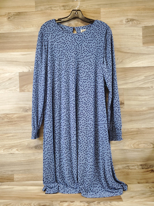 Dress Casual Maxi By Anne Klein In Blue, Size: Xl