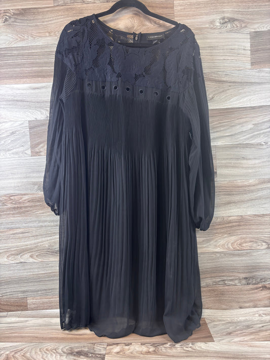 Dress Casual Midi By Lane Bryant In Black, Size: 1x