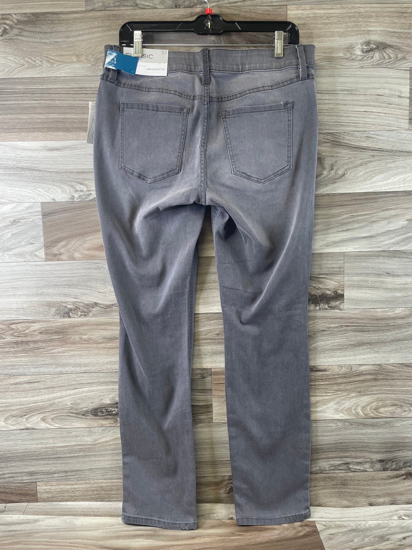 Jeans Skinny By Liz Claiborne In Grey Denim, Size: 10