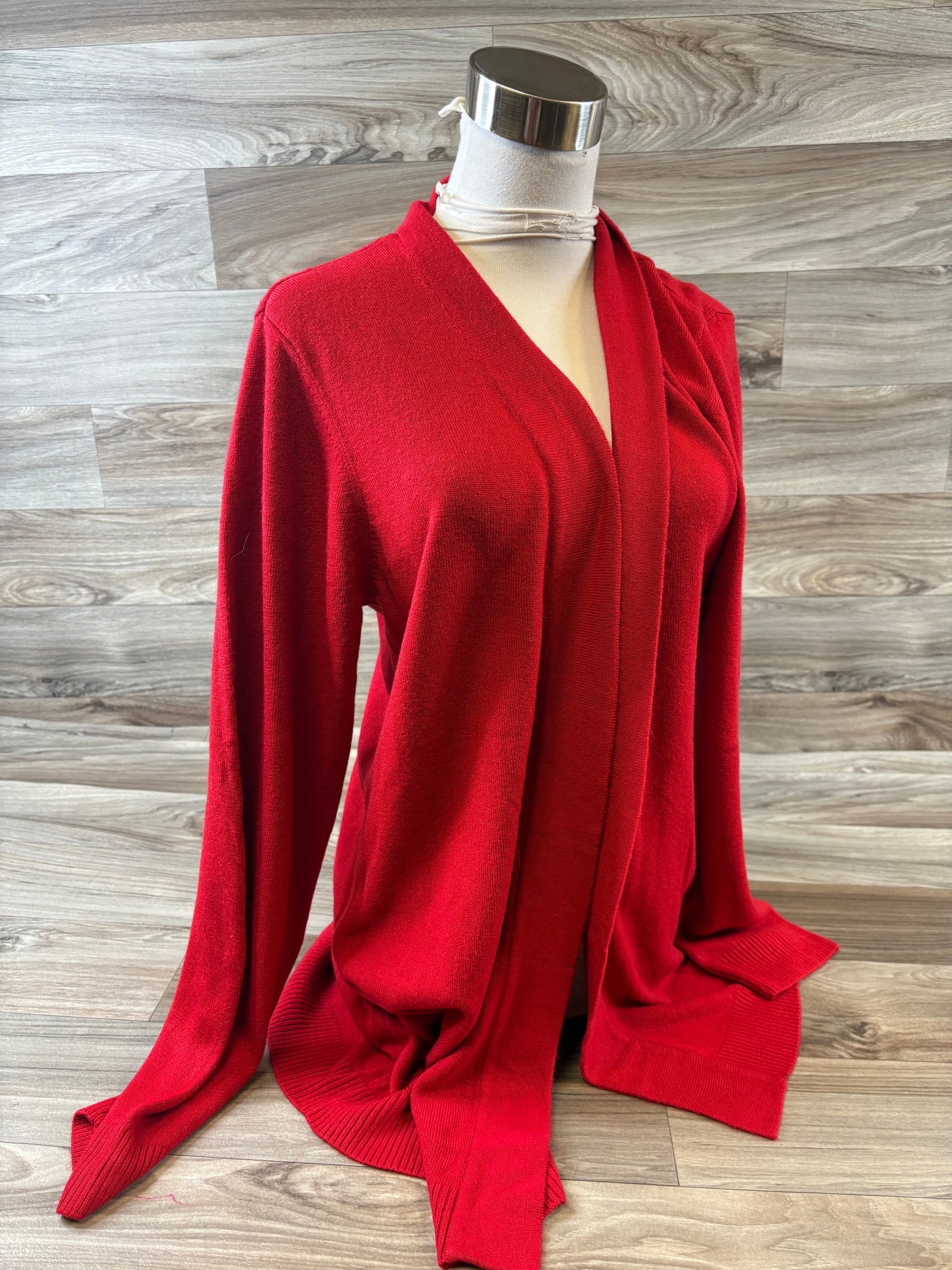 Cardigan By Karen Scott In Red, Size: L