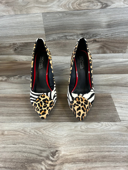 Shoes Heels Stiletto By Michael Shannon In Animal Print, Size: 11