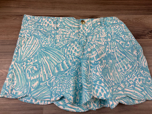 Shorts Designer By Lilly Pulitzer In Blue & White, Size: 16