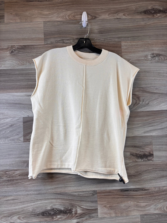 Top Short Sleeve By Cme In Tan, Size: Xl