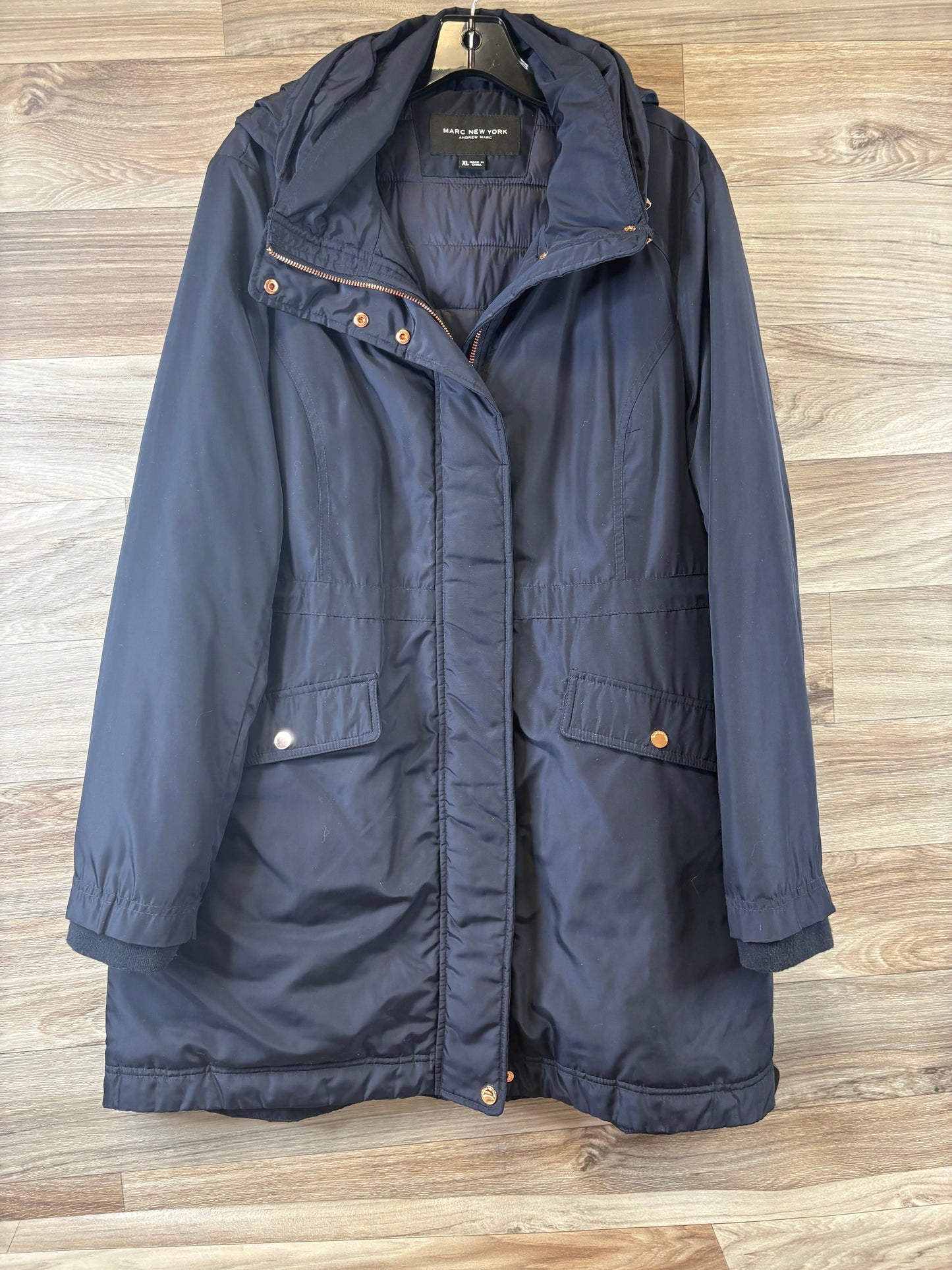 Jacket Puffer & Quilted By Marc New York In Navy, Size: Xl