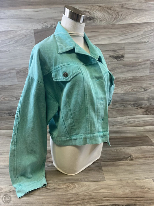 Jacket Denim By She + Sky In Aqua, Size: L