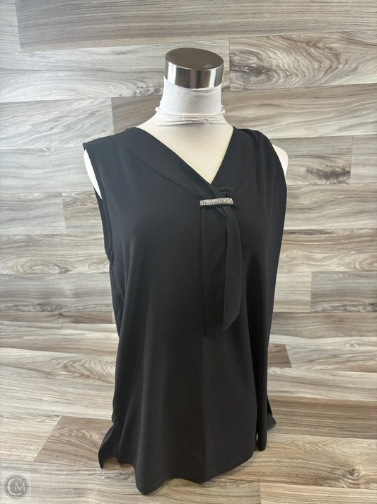 Top Sleeveless By 89th And Madison In Black & Silver, Size: S