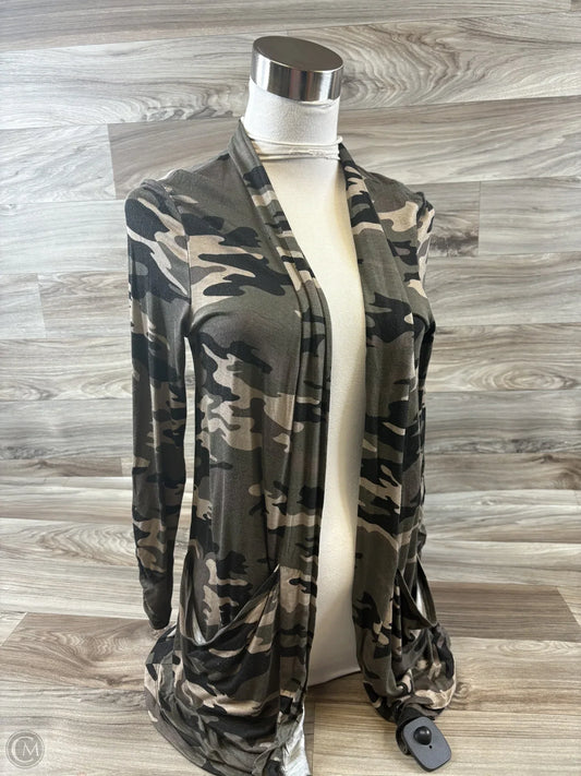 Cardigan By Bobeau In Camouflage Print, Size: S