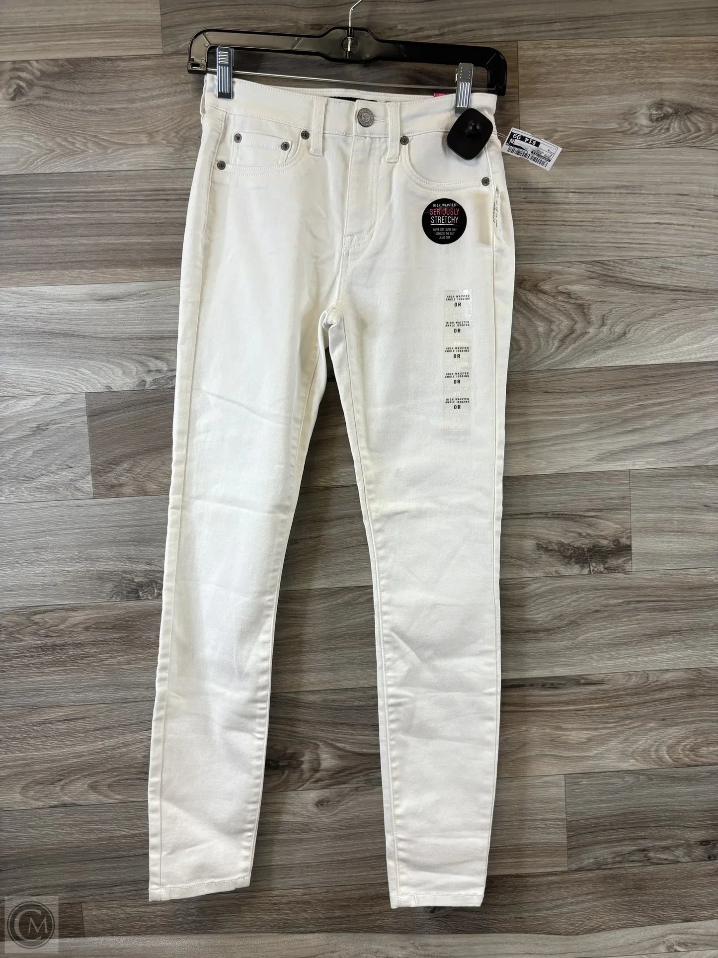 Jeans Jeggings By Aeropostale In White Denim, Size: 0