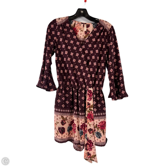 Dress Casual Short By Xhilaration In Pink & Red, Size: S