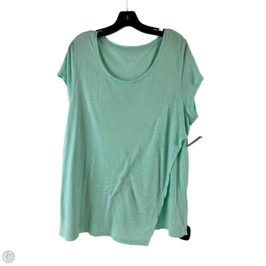 Top Short Sleeve By Pure Jill In Blue, Size: L