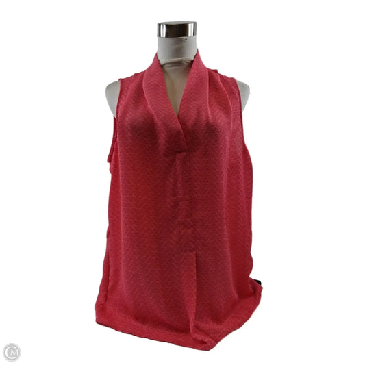 Top Sleeveless Basic By Laundry In Pink, Size: M