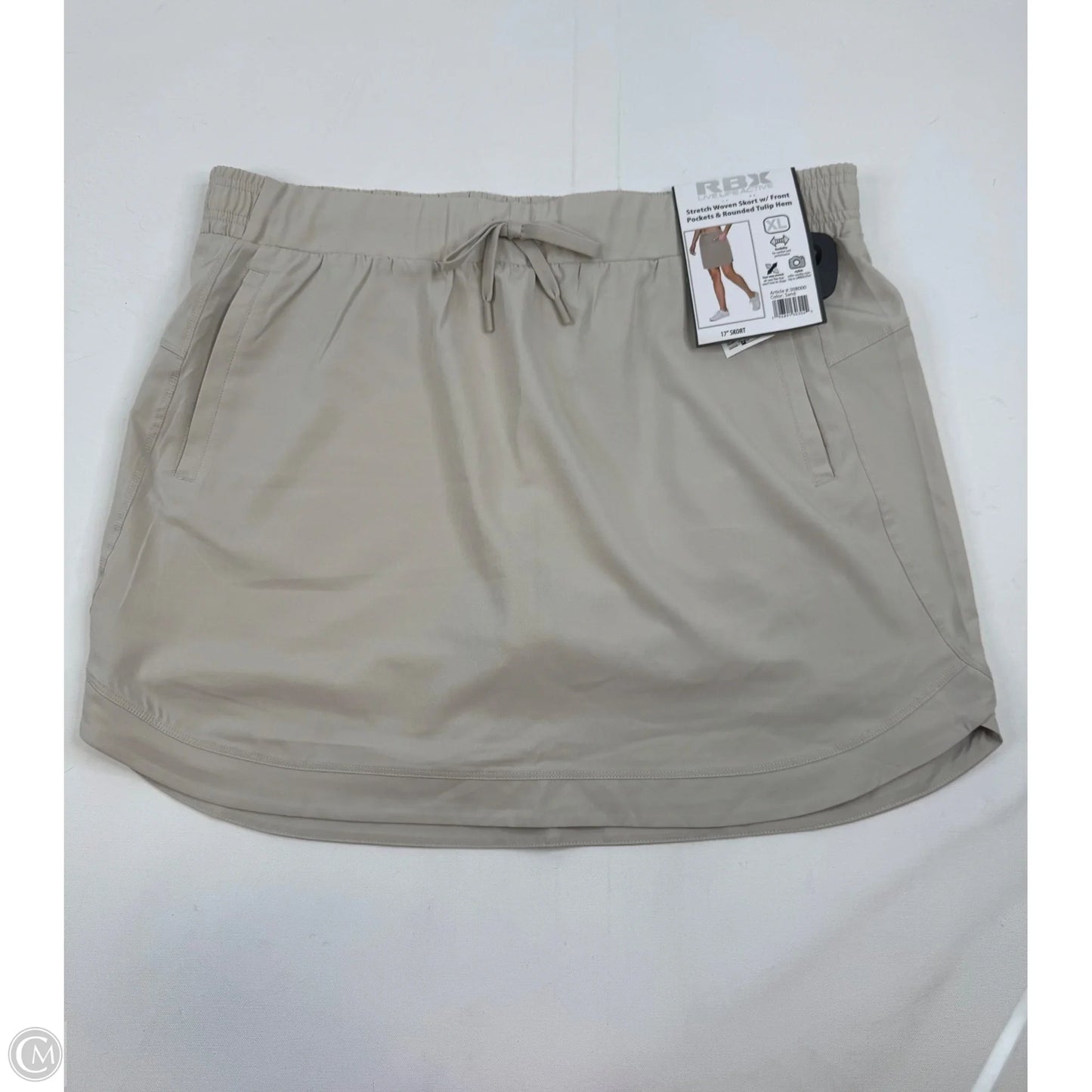 Athletic Skort By Rbx In Tan, Size: Xl