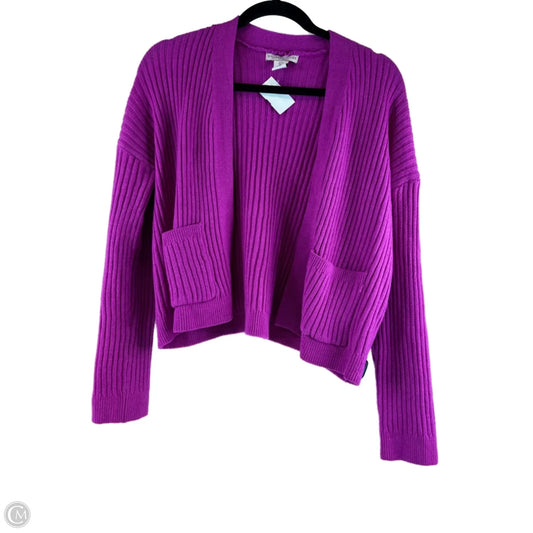 Sweater Cardigan By Clothes Mentor In Pink, Size: L