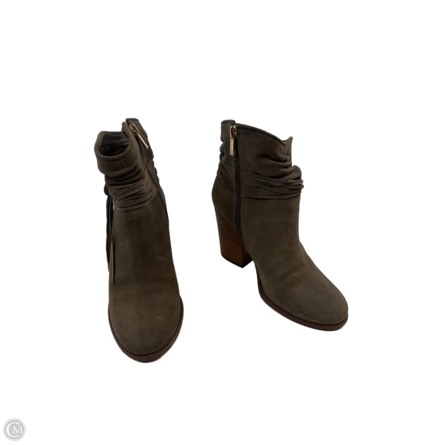 Boots Ankle Heels By Jessica Simpson In Green, Size: 7.5