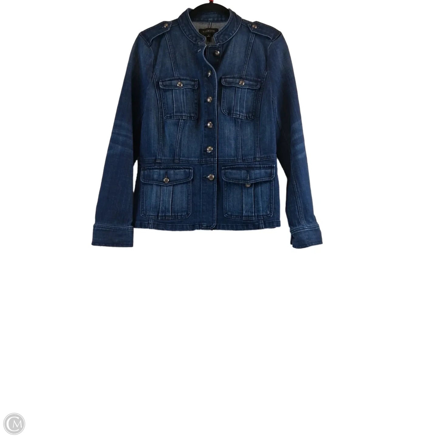 Jacket Denim By Talbots In Blue Denim, Size: S