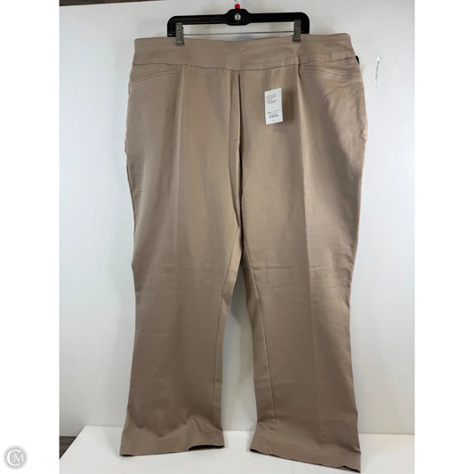 Pants Dress By Croft And Barrow In Beige, Size: 22