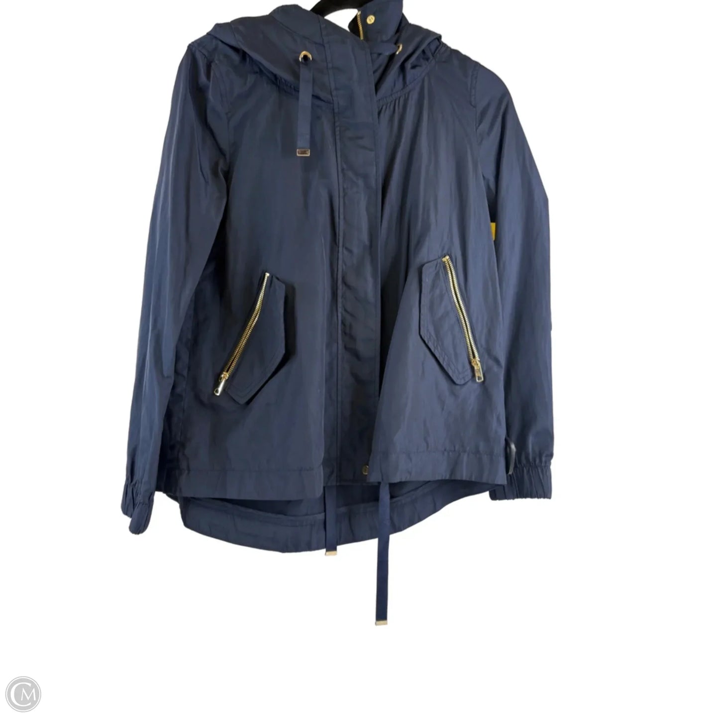 Jacket Windbreaker By Zara Basic In Blue, Size: Xs