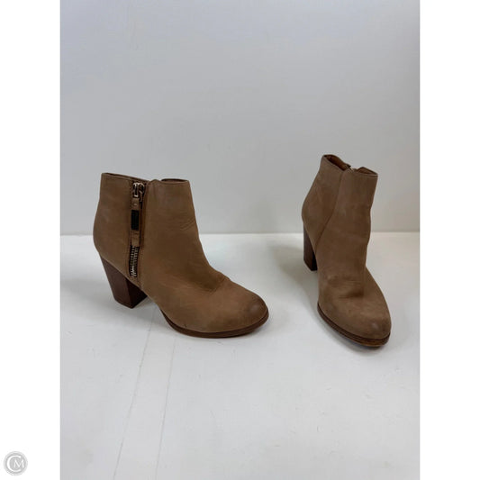 Boots Ankle Heels By Aldo In Brown, Size: 8