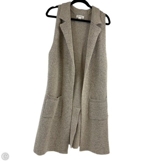 Vest Sweater By Monteau In Beige, Size: M