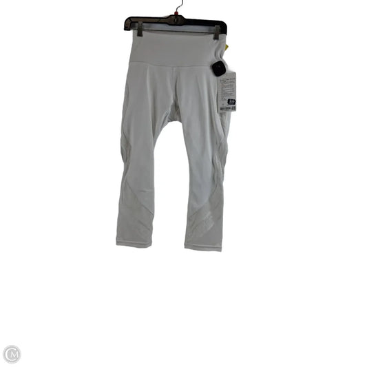 Athletic Leggings Capris By Lululemon In White, Size: S