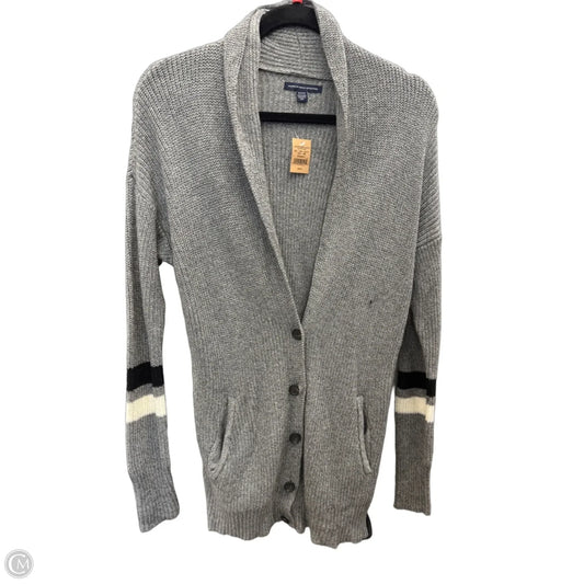 Sweater Cardigan By American Eagle In Grey, Size: Sp